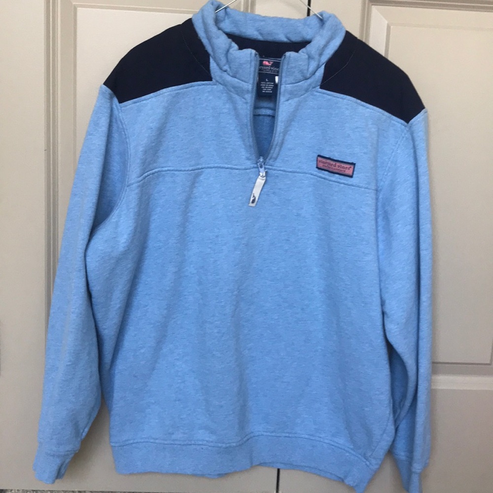 Vineyard Vines Blue Men's Large Pull Over Sweater